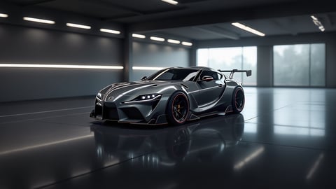 Toyota Supra Graphite Track Machine Desktop Preview
