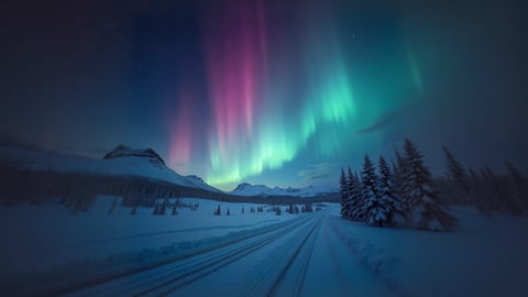 Northern Lights Over Denali Desktop Preview