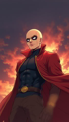 Saitama in Heroic Pose from One Punch Man Mobile Preview