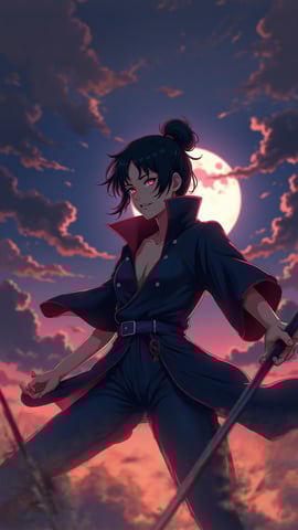 Sasuke Uchiha in Dynamic Pose Mobile Preview