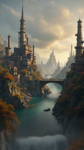 Steampunk Cityscape Mobile Preview