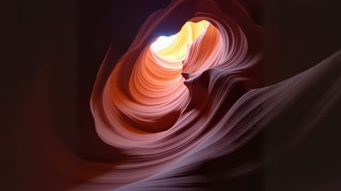 Antelope Canyon Light Beams Desktop Preview