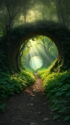 The Tunnel of Love: Green Train Tunnel in Ukraine Mobile Preview