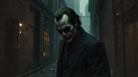 The Joker in Gotham City Desktop Preview