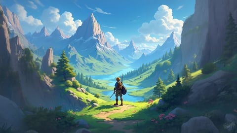 The Legend of Zelda: Breath of the Wild Landscape Desktop Preview