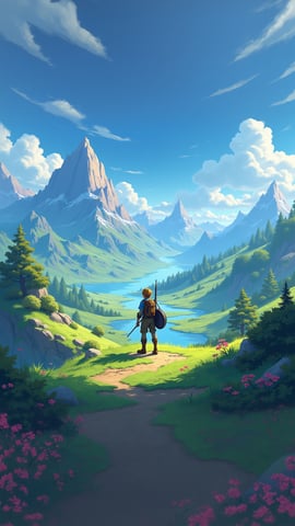 The Legend of Zelda: Breath of the Wild Landscape Mobile Preview