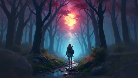 Link in a Mystical Forest from The Legend of Zelda Desktop Preview