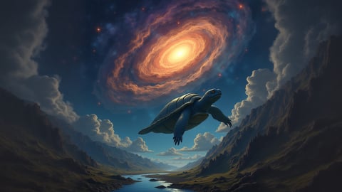 The World Turtle: A Cosmic Journey Desktop Preview