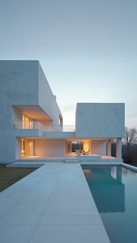 Clean Minimalist Architecture of a Scandinavian City Mobile Preview