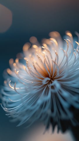 Crystallization of Ice on a Window in Bright Morning Light Mobile Preview