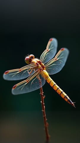 The Intricate Details of a Dragonfly’s Wings Mobile Preview