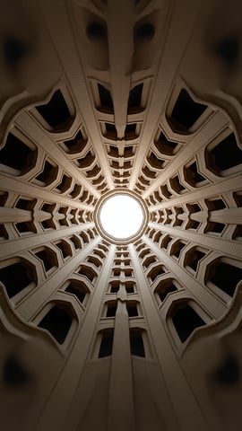 Intricately Detailed Ceiling of a Grand Sunlit Cathedral Mobile Preview