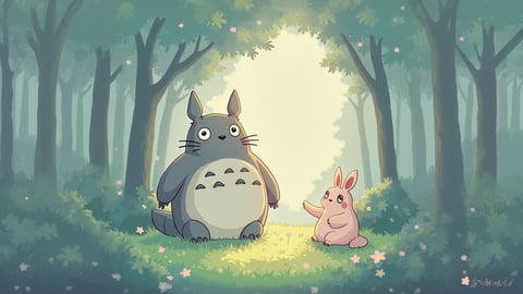 Totoro from Studio Ghibli’s My Neighbor Totoro Desktop Preview