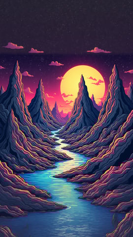 Trippy Desktop Wallpaper Mobile Preview