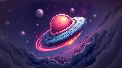 A Dynamic Battle Scene from Brawl Stars in Outer Space Desktop Preview