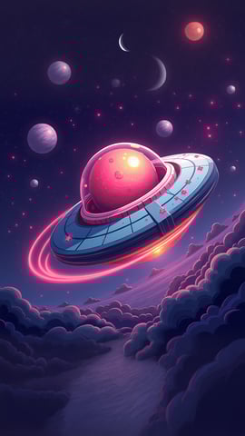 A Dynamic Battle Scene from Brawl Stars in Outer Space Mobile Preview