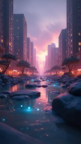 Futuristic Cityscape V Mobile Preview