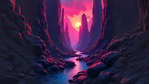 Futuristic Cityscape Desktop Preview