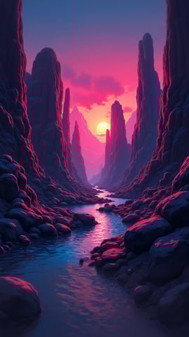 Futuristic Cityscape Mobile Preview