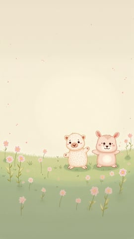 Adorable Kittens Playing in a Meadow Mobile Preview