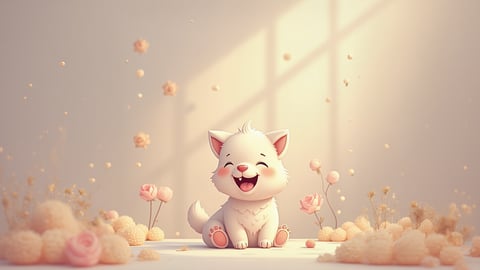 Adorable Puppies and Kittens in a Playful Scene Desktop Preview