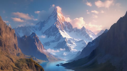 An Iconic View of Mount Everest Desktop Preview