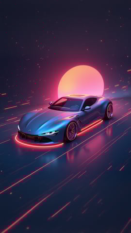 Neon Sunset Ride Mobile Preview