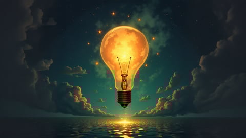 Glowing Inner Light Bulb Desktop Preview