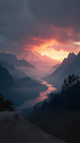 Majestic Mount Fuji Landscape Mobile Preview