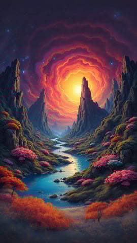 Psychedelic Dreamscape Mobile Preview