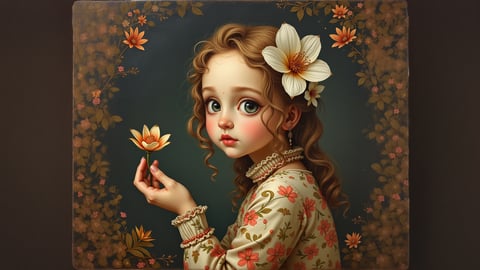 Renaissance Japan Style Girl Mobile Preview