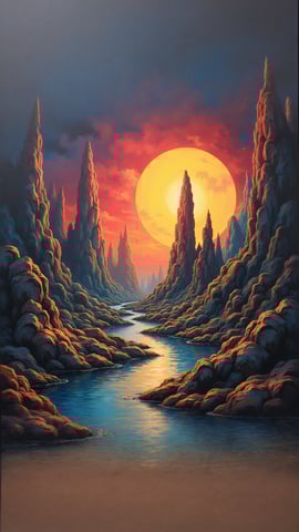 Rising Sun Painting Mobile Preview