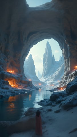 Sleek White Cavern Mobile Preview