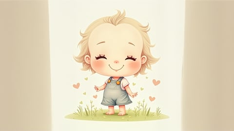 Smiling Cartoon Character Mobile Preview