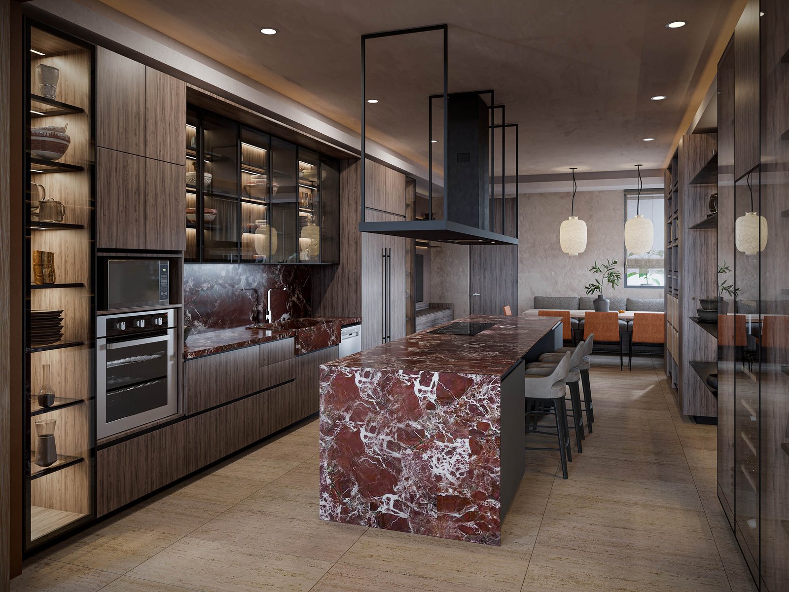Tagua — cocina, apartamento modelo
