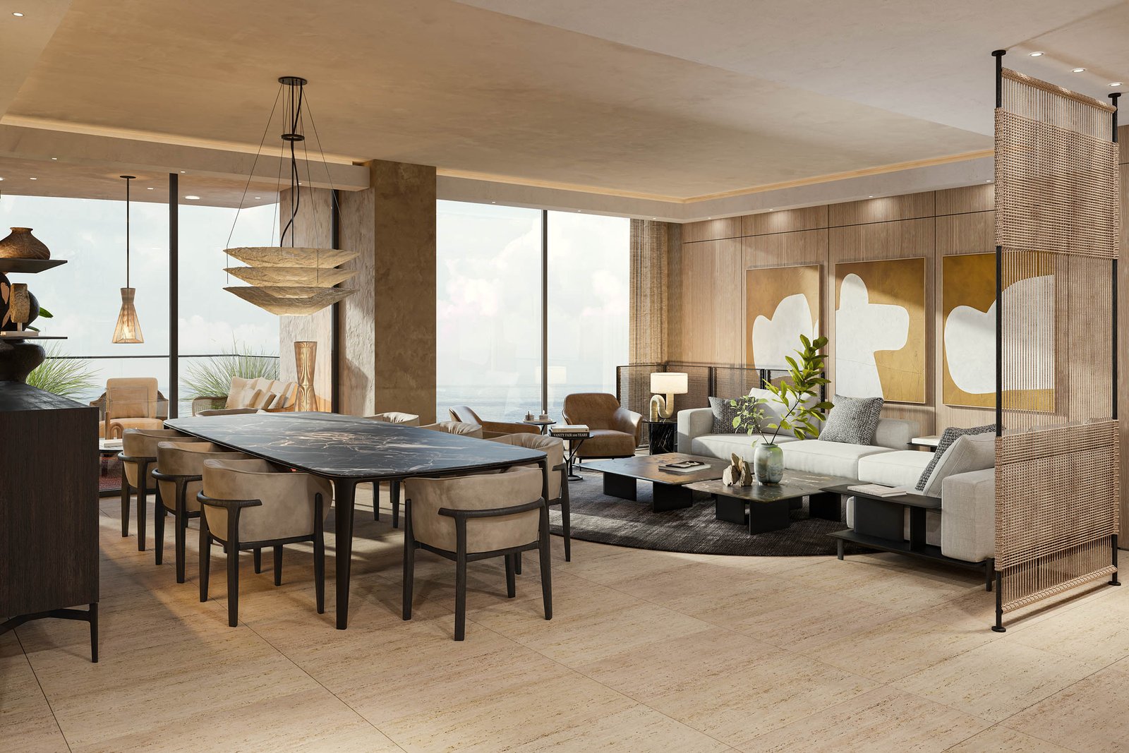 Tagua — sala, apartamento modelo