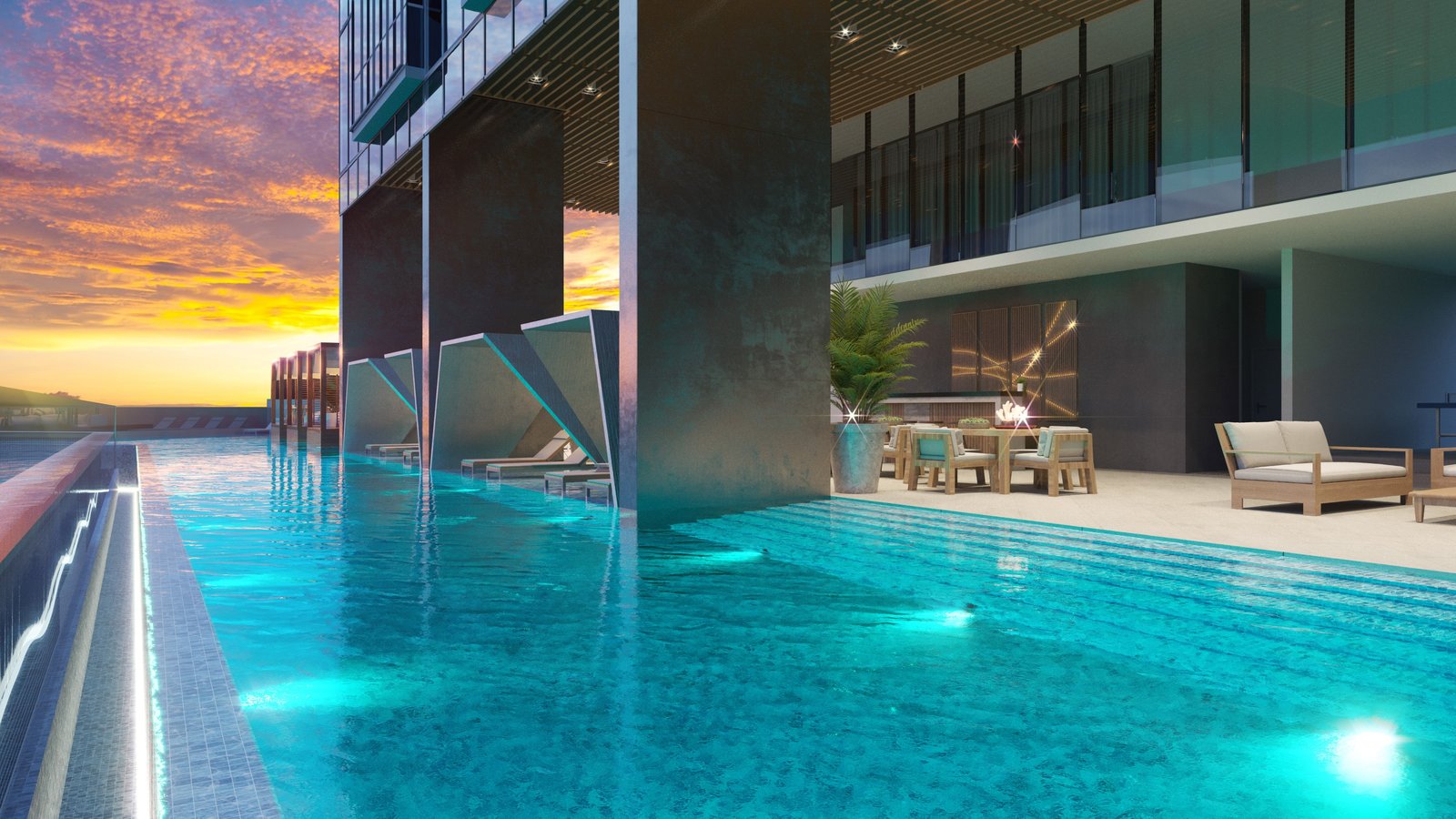  INFINITY POOL ATARDECER