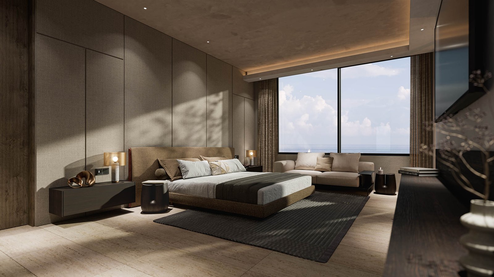 Tagua — alcoba principal, apartamento modelo