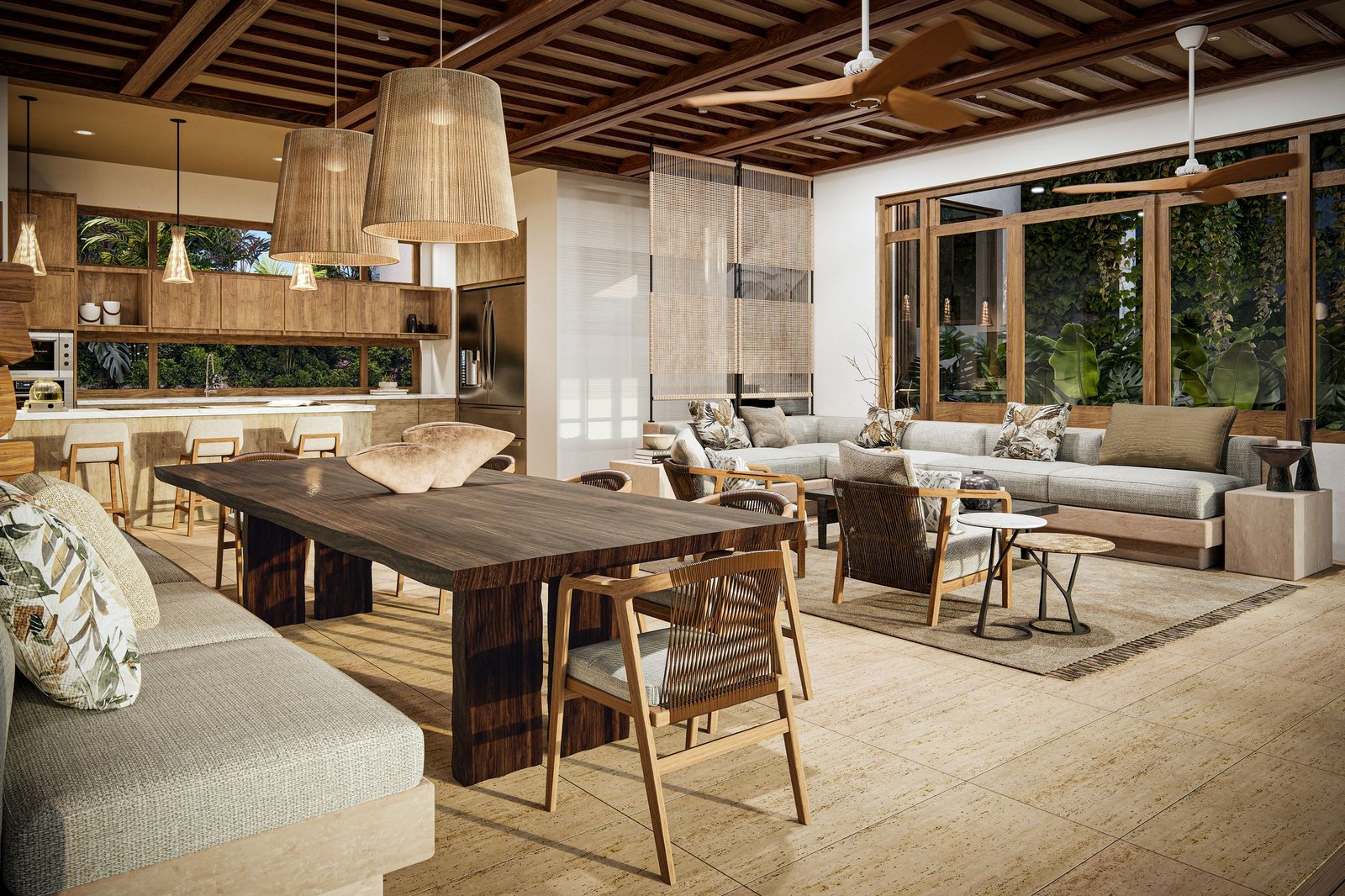 Trophy Bay — sala, condo modelo