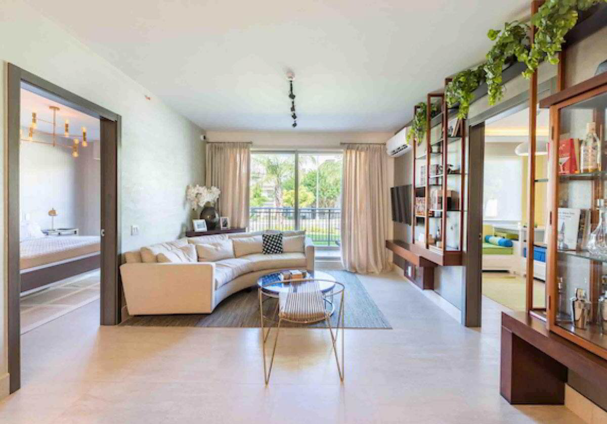 Explora Panamá Pacífico — sala, apartamento modelo 1 y 8