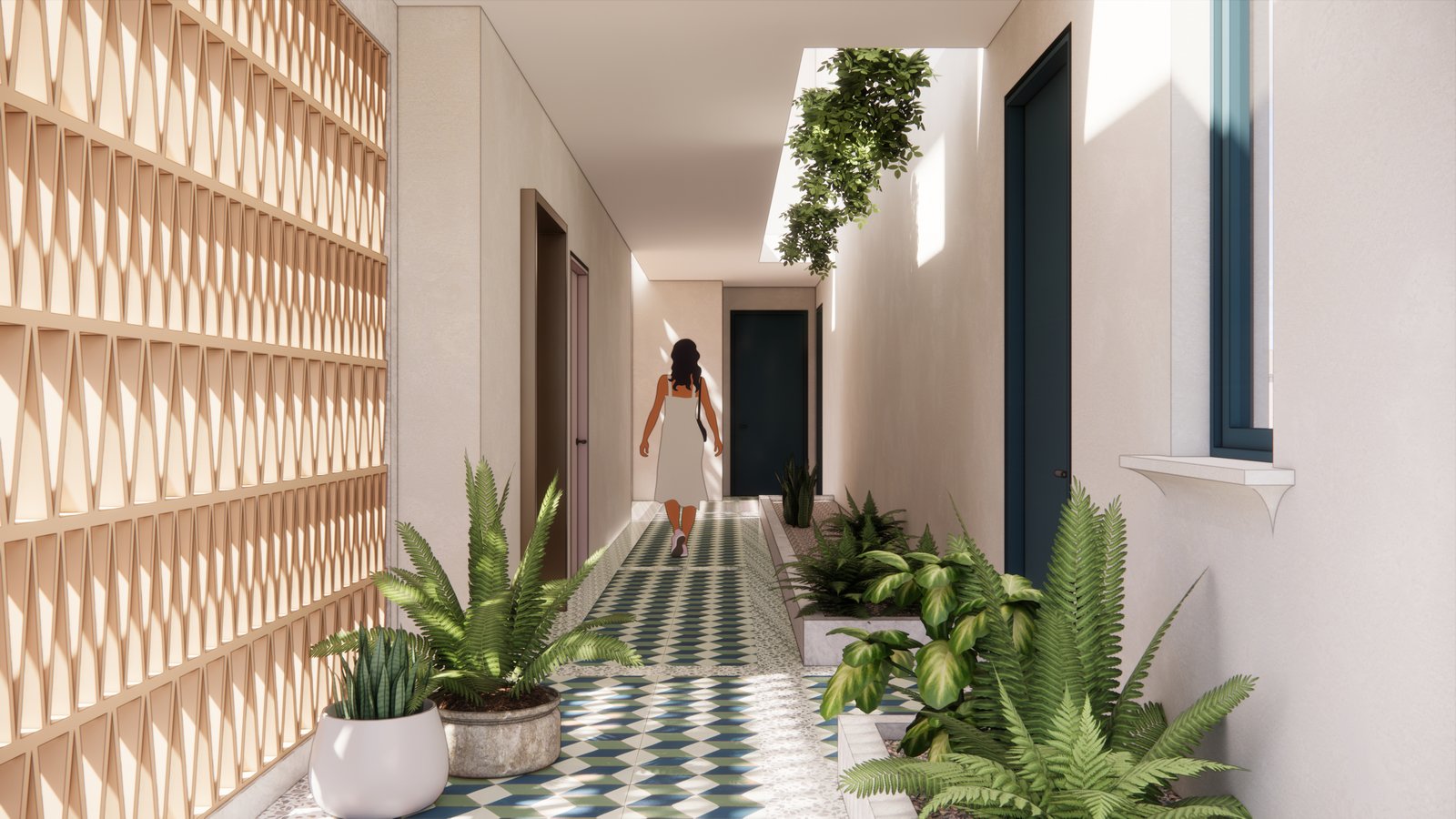 Local comercial en Casco Antiguo — pasillo interior del edificio