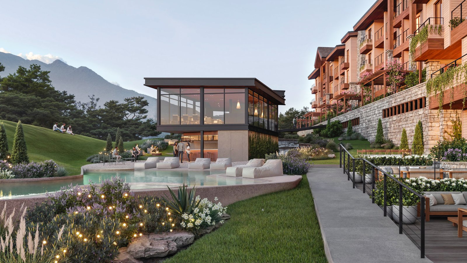 VISTA Lateral Derecha Pino Alto Country Club