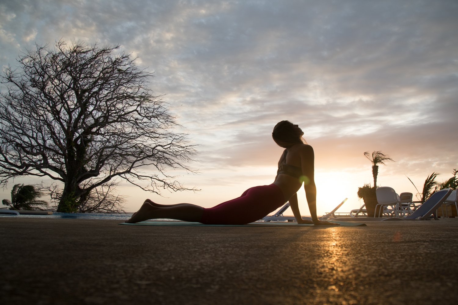Andrómeda — yoga en la playa