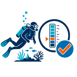 Experience matched scuba diving recommendation icon