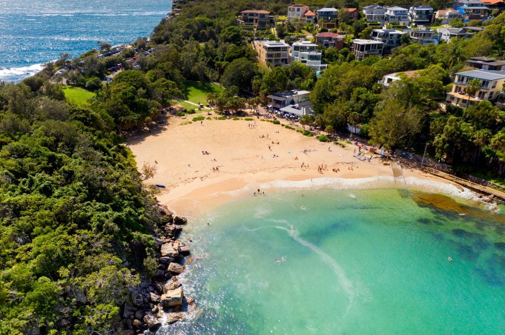 A beautiful view of Shelly Beach, a popular shore dive site in Sydney.