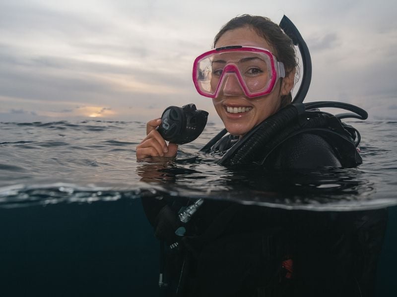 Dawn dive on the Great Barrier Reef – silvery morning light