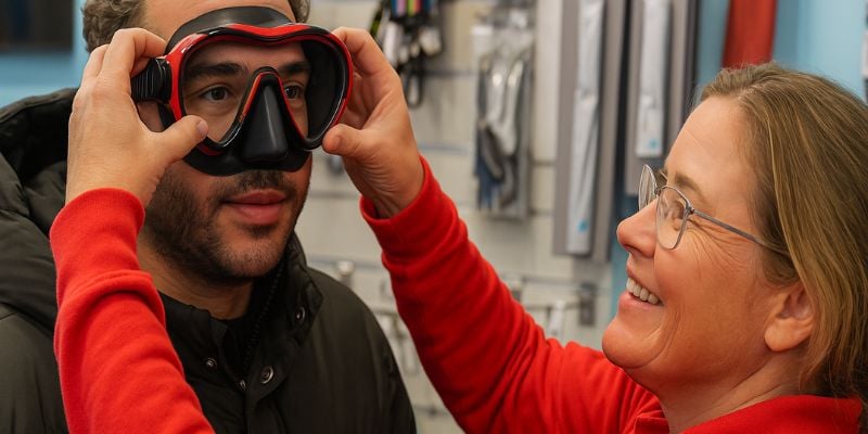 Professional mask fitting – Dive shop Sydney