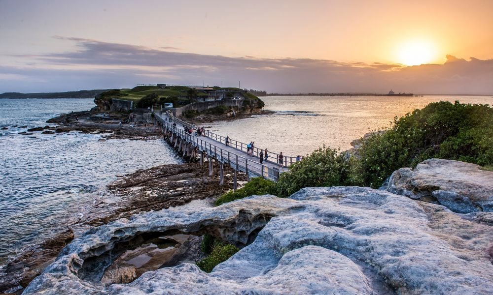 A scenic view of Sydney's coastline, perfect for diving.