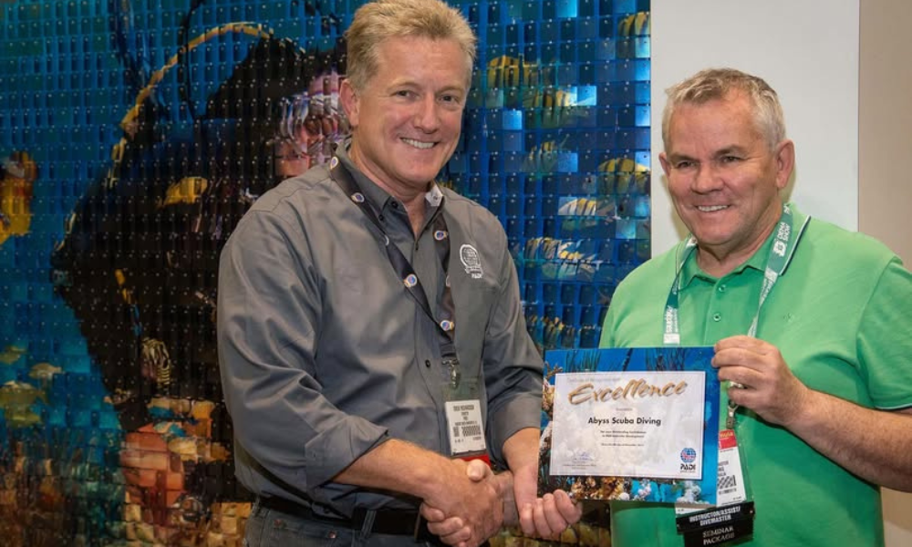 PADI Award Presentation, by Drew Richardson PADI CEO and President
