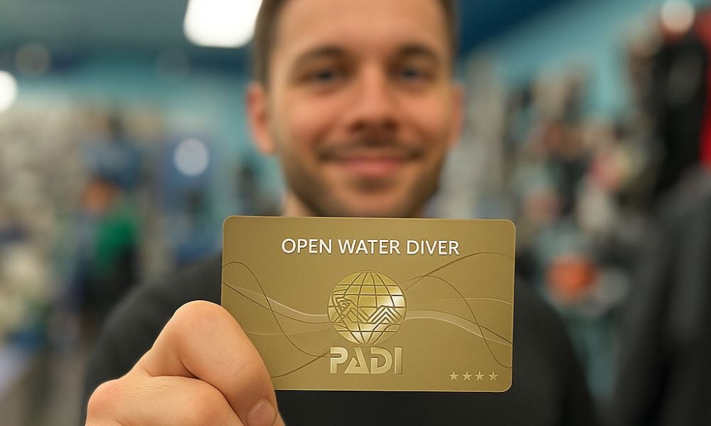 A PADI Open Water Certified Diver